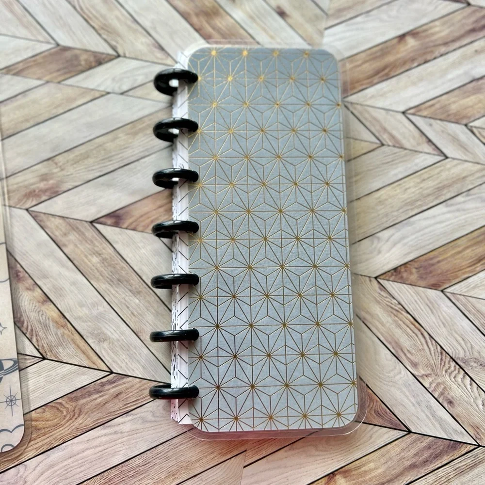 Happy planner Skinny mini undated monthly- weekly layout star sky lunar system